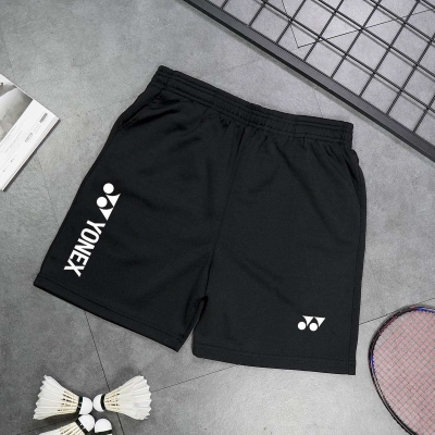 QUẦN CẦU LÔNG YONEX NAM ĐEN CÓ CHỮ